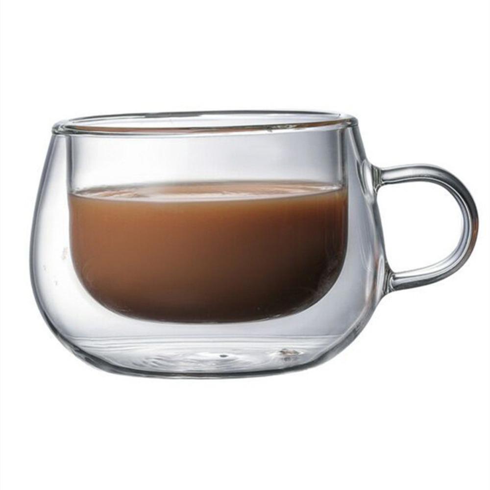 Coffee Cup Mini Whisky Cup Double Wall Glass Cup Transparent Clear Coffee Tea Cup Tea Drink Cups