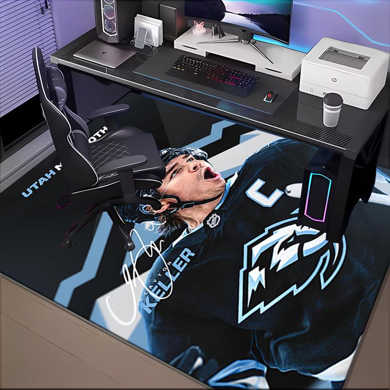 Mammoth Hockey Floor Mat for Living Room, Game Rooms, Office, Bedroom, Office Floor Mat Playful Design, Christmas fan gifts