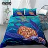 Роскошный 3D-принт морской черепахи для дома, 2/3 предмета, удобный пододеяльник, наволочка, комплекты постельного белья, размеры EU/US/AU Queen и King