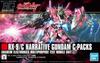 Пластиковая модель HGUC Mobile Suit Gundam NT Narrative Gundam C в масштабе 1/144 с цветовой кодировкой