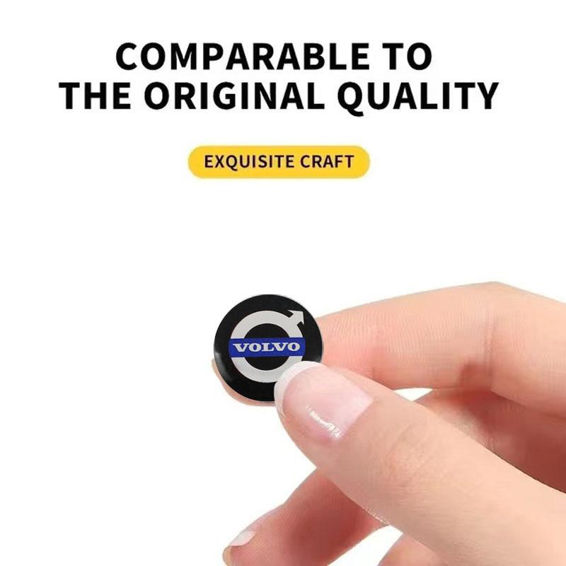 5/10Pcs 14mm Car Key Emblem Stickers Auto Door Keyhole Logo Decal For Volvo V60 V40 XC90 S60 S40 XC60 V50 V70 XC40 S80 EM90 S80L