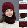Warm Thermal Soft Neck Scarf Cap Beanie Hat Scarf Knitted Hat Balaclava