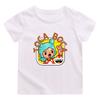 Детская футболка 100% хлопок Toca Boca World Мультяшный принт Футболки 2-12 лет Милые девочки и мальчики Короткий рукав Детские топы с круглым вырезом Лето