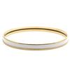 Used HERMES bracelet Uni metal/enamel 11.6g white gold Bangle