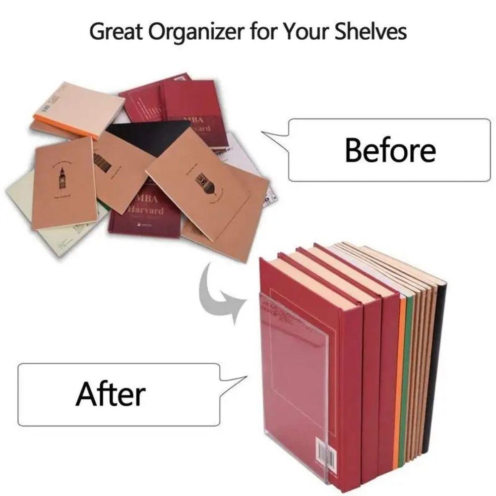 4шт L-образная книжная полка акриловая подставка для книг украшение для книжной полки подставка для книг настольная