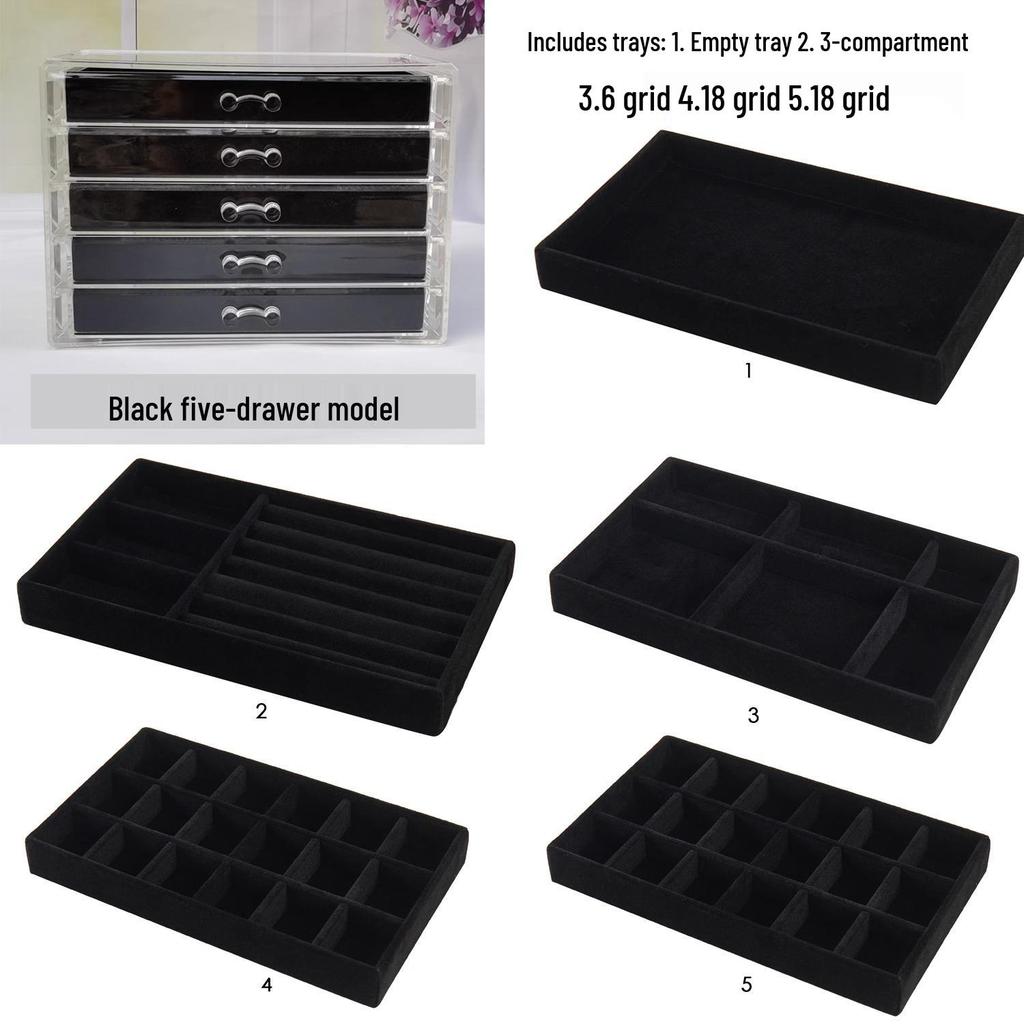 Многоярусная шкатулка для украшений для серег и мелких предметов - Домашнее хранение и организация