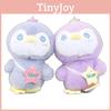 Adorable Plush Penguin Keychain With Star Pattern In Soft Velvet Cotton Stuffing