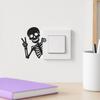 Funny Skeleton Switch Sticker Light Switch Decals Self Adhesive Wall Art Decor