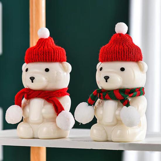 Бутылка для напитков с тематикой медведя Милый тамблер для чая и кофе со льдом Портальный стакан для холодных напитков с крышкой Подарок на день рождения и Рождество для детей и подростков