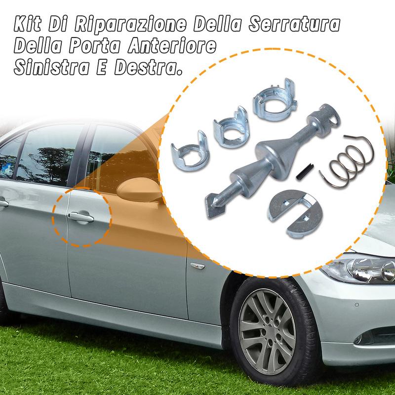 1 Set Left/ Right Door Car Door Lock Cylinder Barrel Repair Kit for BMW 3 Series E90 Saloon,E91 Estate,E92 Coupe,E93 Convertible