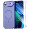 Protective Case - BOOLING - for iPhone Air - with Magnetic Circle Camera Film - Blue - 2 Glass