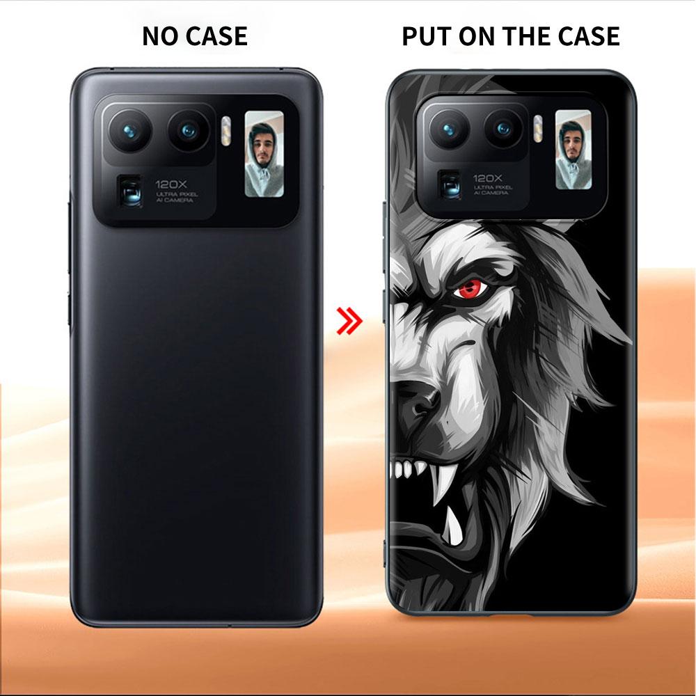 Чехол для Xiaomi Mi Poco X3 NFC M4 F3 C40 11 11T 10T Pro 12 9T 9 10 Lite Задняя Мягкая Крышка Телефона Лев Волк