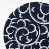 Endo Shoji TKG Paper Coaster Navy Blue Arabesque (100 pieces) Round Shape Diameter 90mm Thickness 1mm Sturdy Essential Evening Drinks Commercial Use