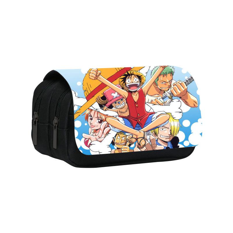 One Piece Large Capacity Double Layer Stationery Bag With Durable Nylon Material