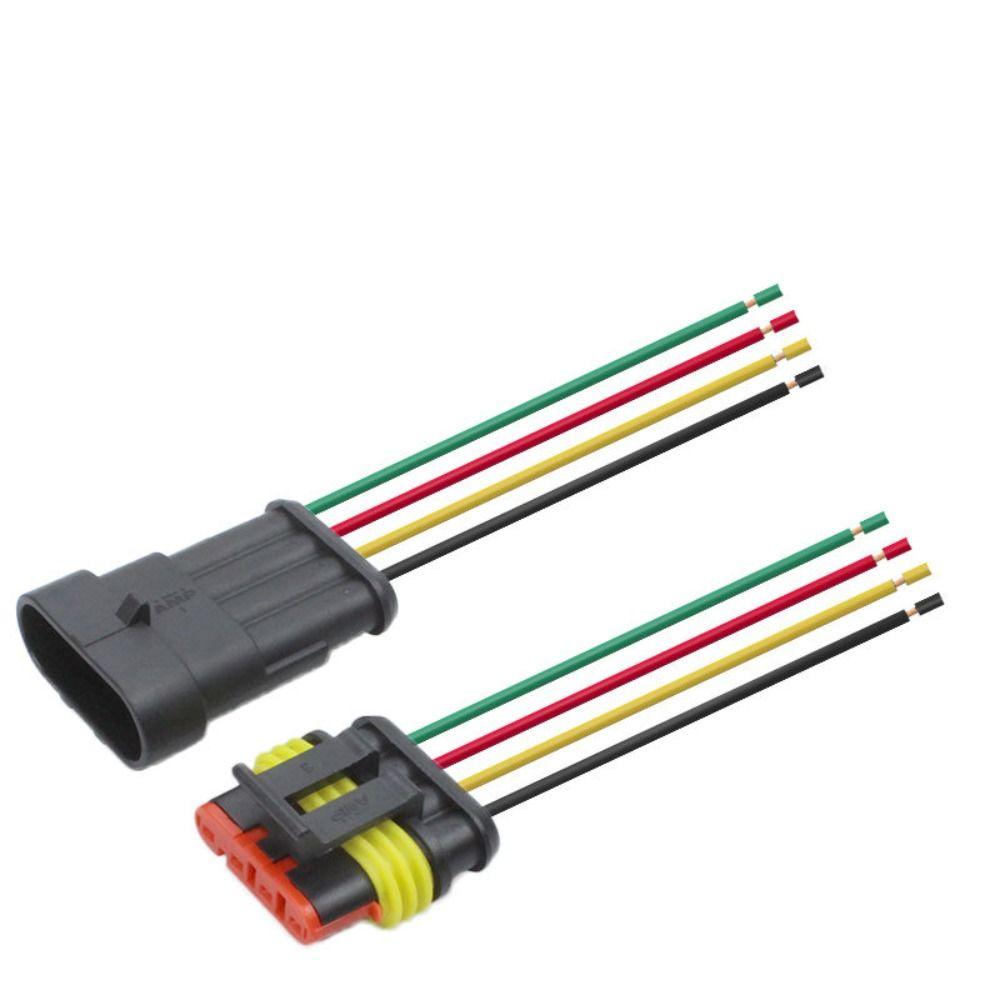Way Male To Female Male Connector Cable Auto Wire Connector Провод-адаптер Электрический разъем Plug