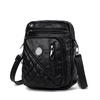 Small Square Bag Washed Leather Single-shoulder Crossbody Bag Middle-aged Woman's Bag Multi-layer Bag
