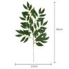 Real Touch 50cm Artificial Eucalyptus Leaf Plastic Fake Flowers Willow Leaf Green Grass Wedding