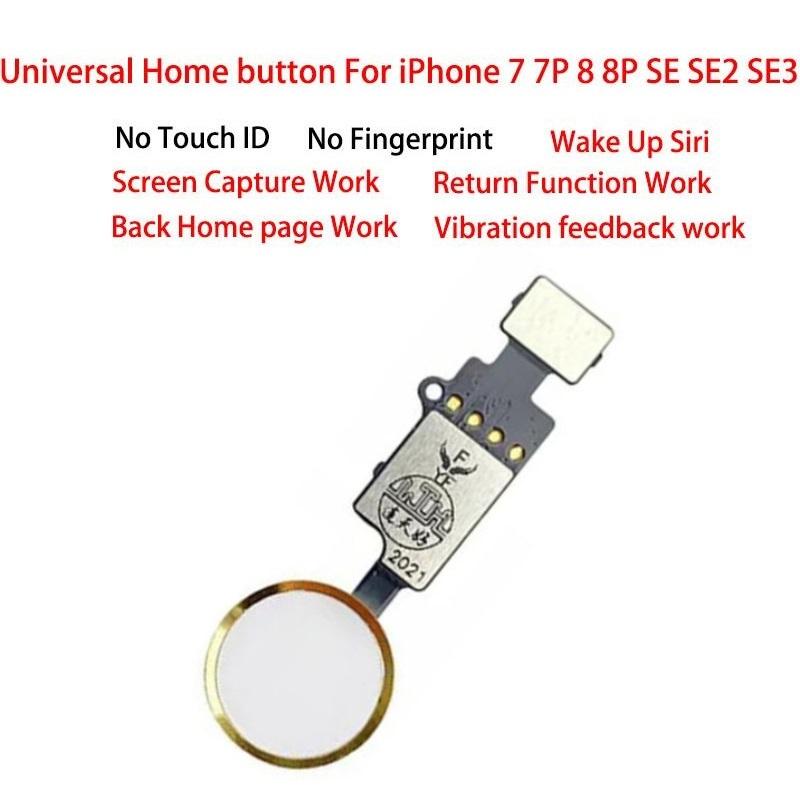 20PCS Universal Back Return Function For iPhone 7 7G 8 8G Plus Home Button Flex Cable No Touch ID