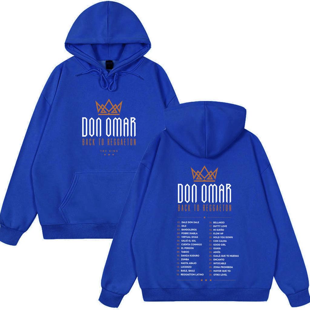 Rapper Don Omar The Last King Tour 2026 Print Hoodie Men Women Oversized Sweatshirt Loose Casual Autumn and Winter Pullover