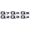 Glossy Black ABS Numbers Letters Emblem For  Audi Q2 Q3 Q4 Q5 Q6 Q7 Q8 1.9TDI/30 40TFSI 2.0T - Fit Fender/Trunk/Rear Logo Sticker