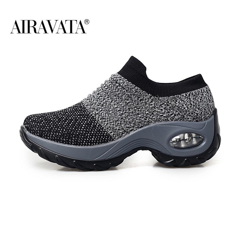 Модные женские повседневные дышащие кроссовки на высокой платформе