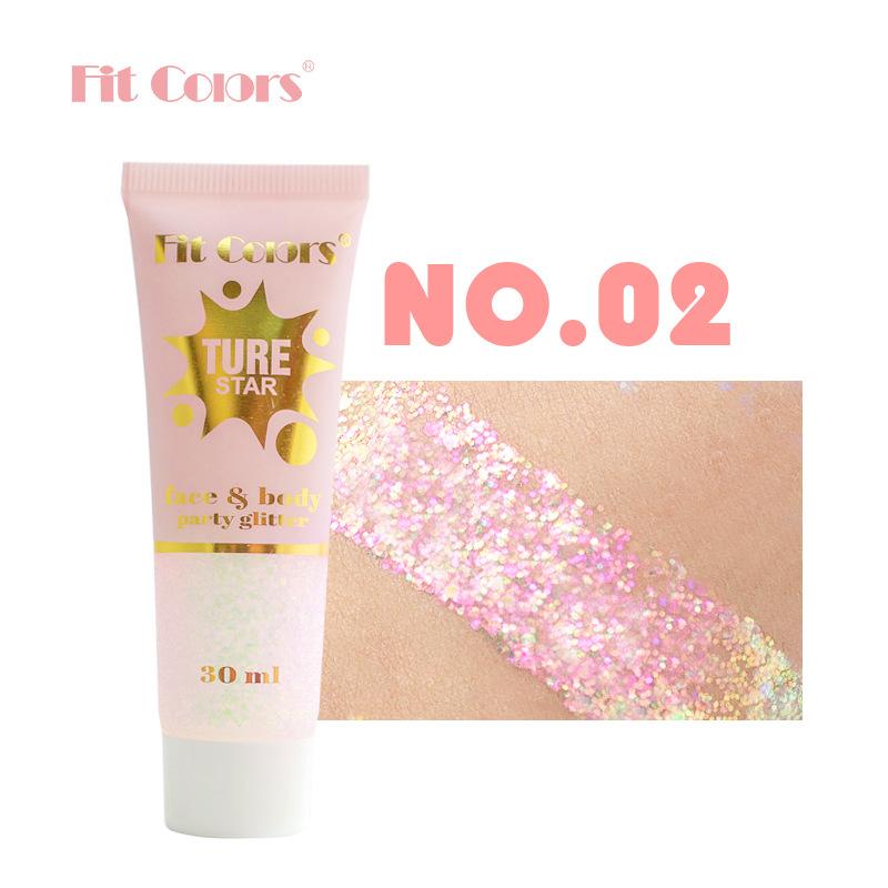 Глянцевая пудра-хамелеон для лица и тела, стойкая, водостойкая, для сцены, вечеринки, тени для век, гель-блеск для волос, лица и тела