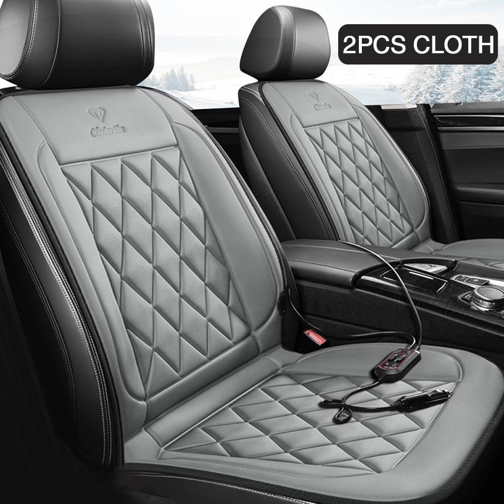1/2 шт. Зимний чехол на сиденье автомобиля с подогревом 12 В, грелка, подушка для сиденья автомобиля, универсальный чехол-протектор для автомобильного сиденья, автомобильные аксессуары