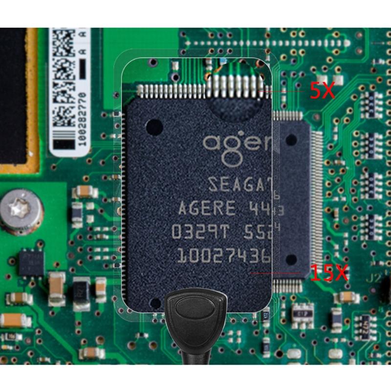 Pro Flexible Hands Free LED Magnifying Glass Desk Lamp Bright LED Illuminated Magnifier with Clamp for Reading