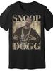 Men's Snoop Dogg Retro 90s Hip Hop Pattern T-Shirt Black Short Sleeve Loose Casual Shirt