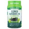 Natures Truth Супер-зелень 10 со вкусом зеленого яблока 60 веганских жевательных конфет