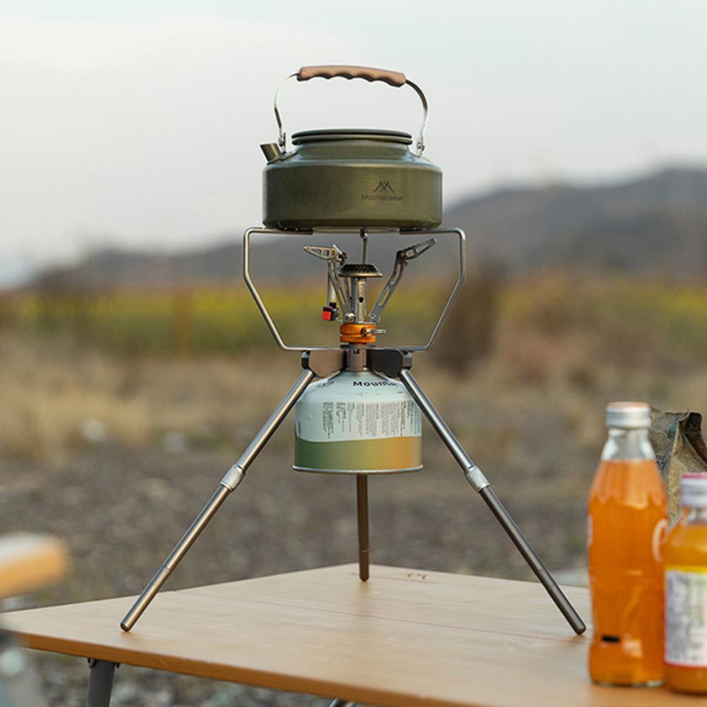 Outdoor Camping Gastank and Stoves Bracket Portable Detachable Furnace Rack Height Adjustable