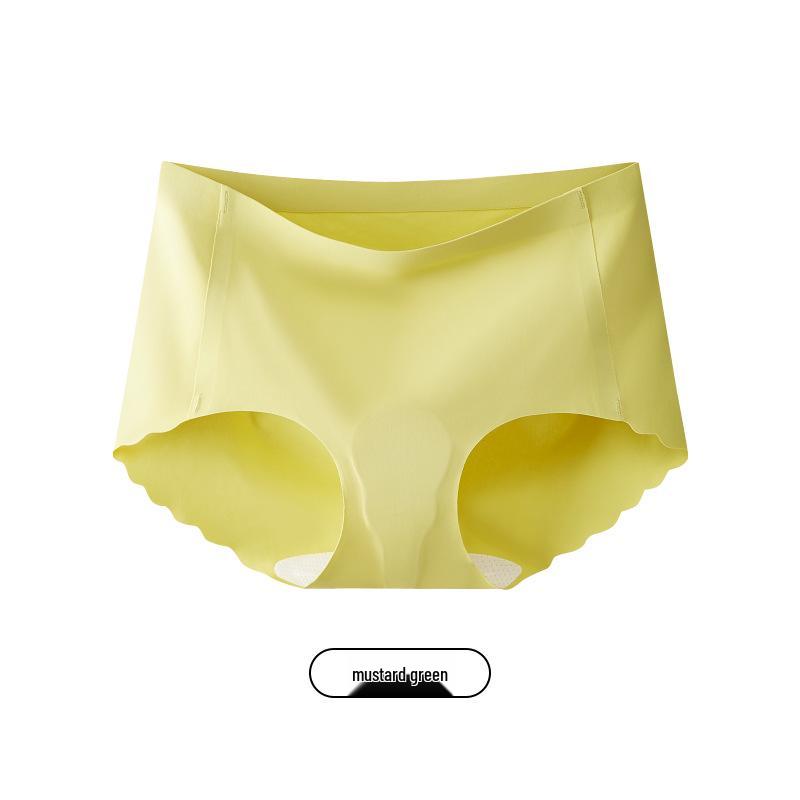 Summer 0023 Women's Antibacterial Traceless Yoga Briefs with 7A Latex Silk and Ice Silk for Comfort and Flexibility