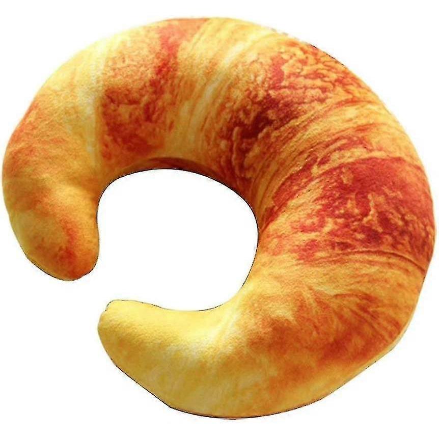 Croissant Giant Cushion With Cherry Stone Heat Bag Travel Neck Pillow