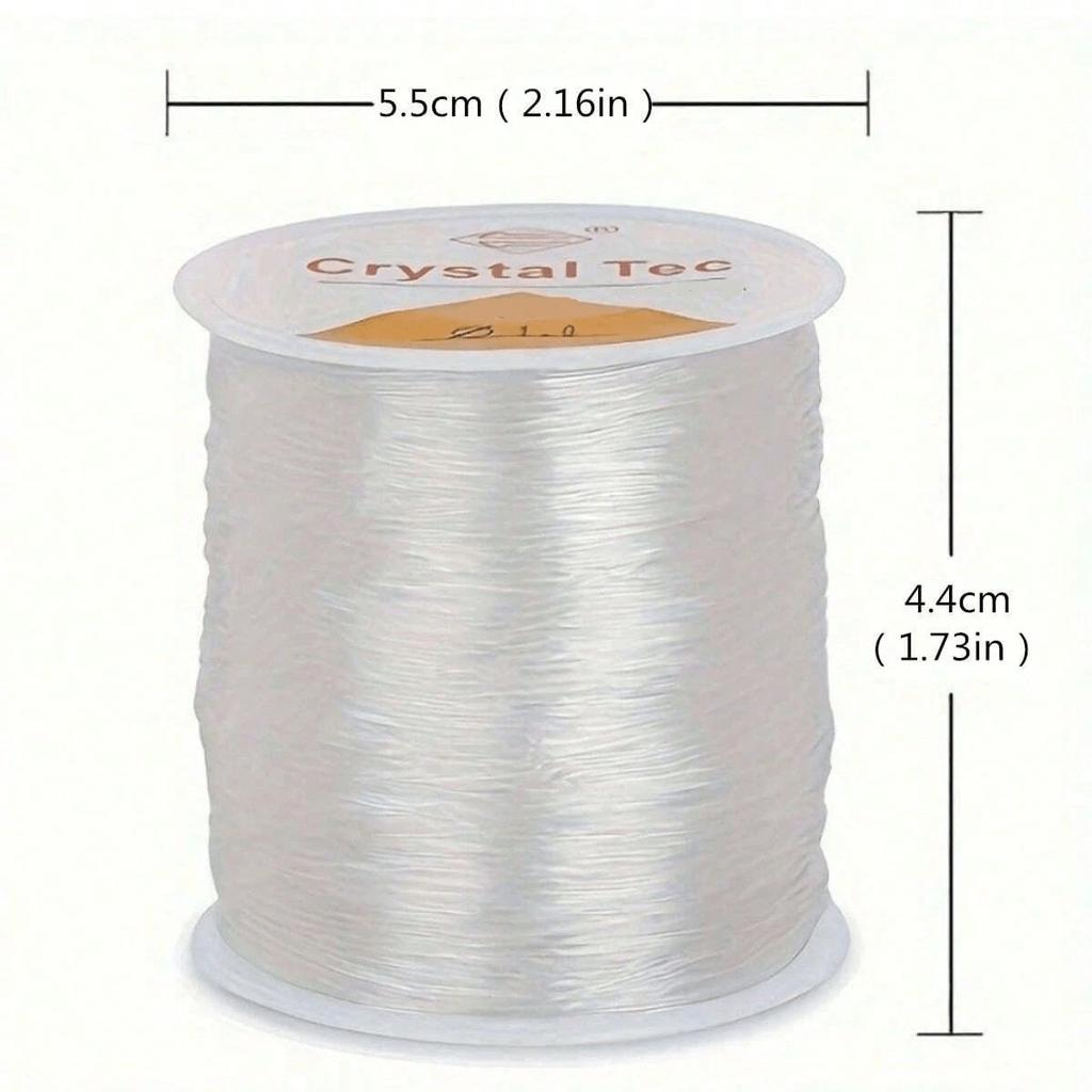 Glass Rope Handmade DIY Buddha Beads Jade String Jewelry Transparent Crystal Elastic Elastic Rope Glass Line for Wearing Crystal Beads Agate