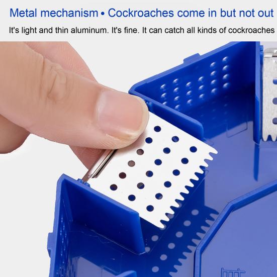 Коробка для ловли тараканов, 6 входных однослойных пластиковых круглых ловушек для тараканов из полипропилена для кухни