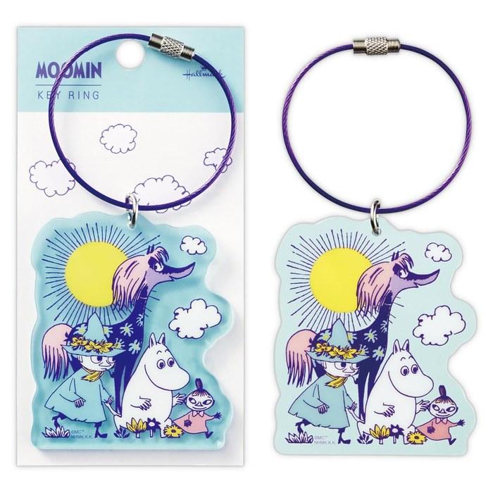 Hallmark Moomin Keychain Happy in Nature Green 834302 120x60mm