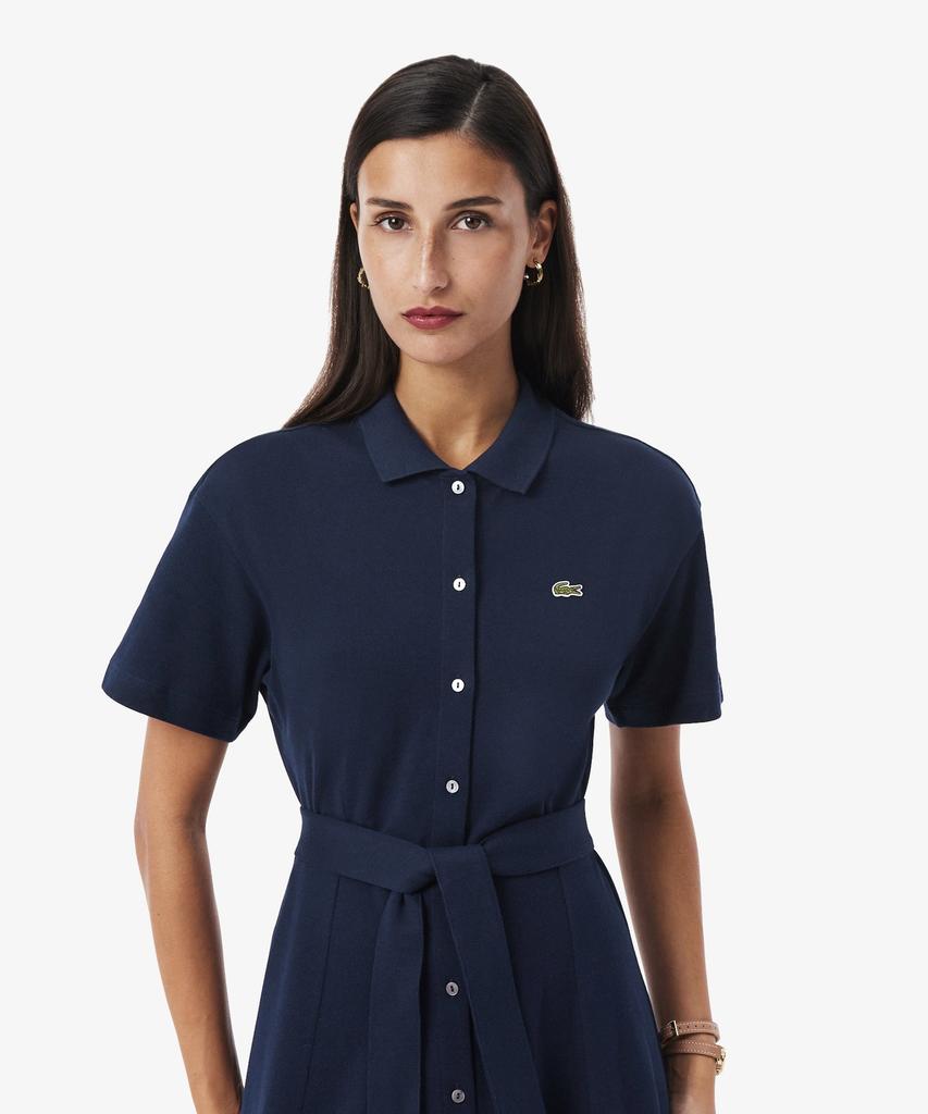 LACOSTE Женское приталенное платье-поло с поясом Ef9621-56G 166