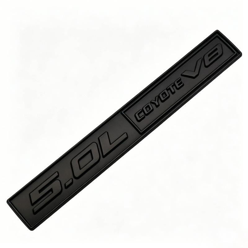 5.0L COYOTE V8 metal car logo, car modification fender body labeling