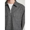 Cos Japan Oversized Check Cotton Half Zip Shirt