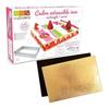 Expandable Rectangular Pastry Frame + 5 Cake Supports