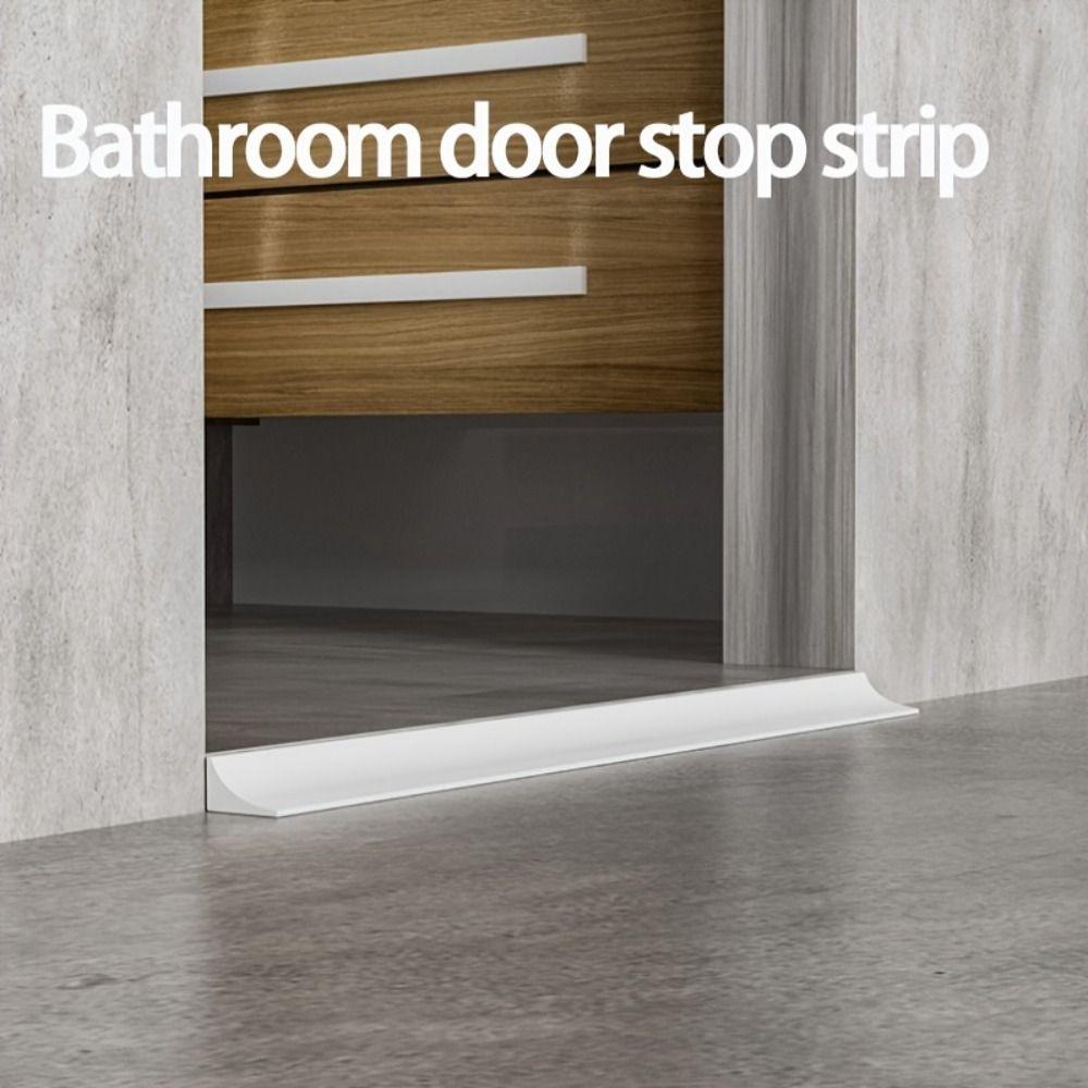 Bendable Water Stopper Strip L-shaped Shower Barrier Silicone Water Barrier  Wall Corners