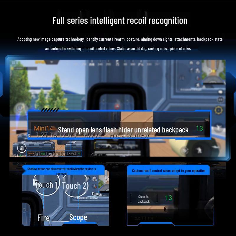 Беспроводной Bluetooth геймпад MB03 - Артефакт для поедания курицы для Naraka: Bladepoint с теневой кнопкой и записью макросов.