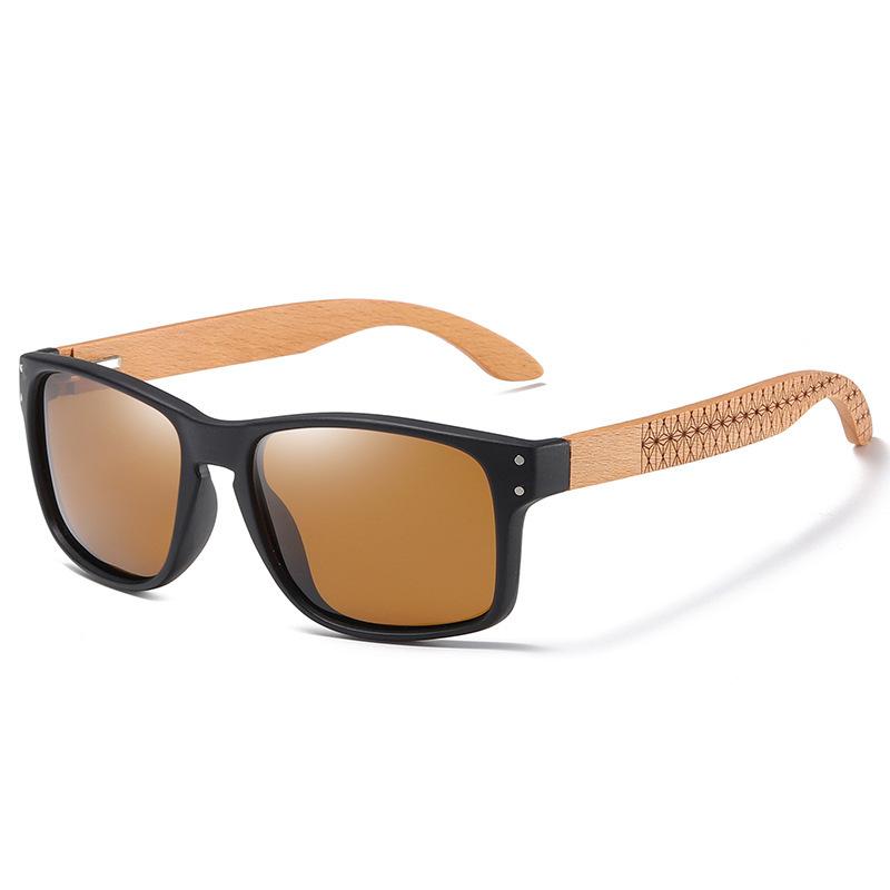 New Classic Men Ultraviolet Sunglasses Fashion Wood Male Driving Riding Sports Sun Glasses Wooden Bamboo Eyewear UV400 Shades
