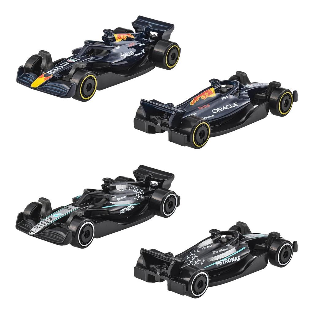 Hot Wheels Формула 1 Набор из 10 машинок Официальный лицензированный набор литых машинок 1:64 Масштаб