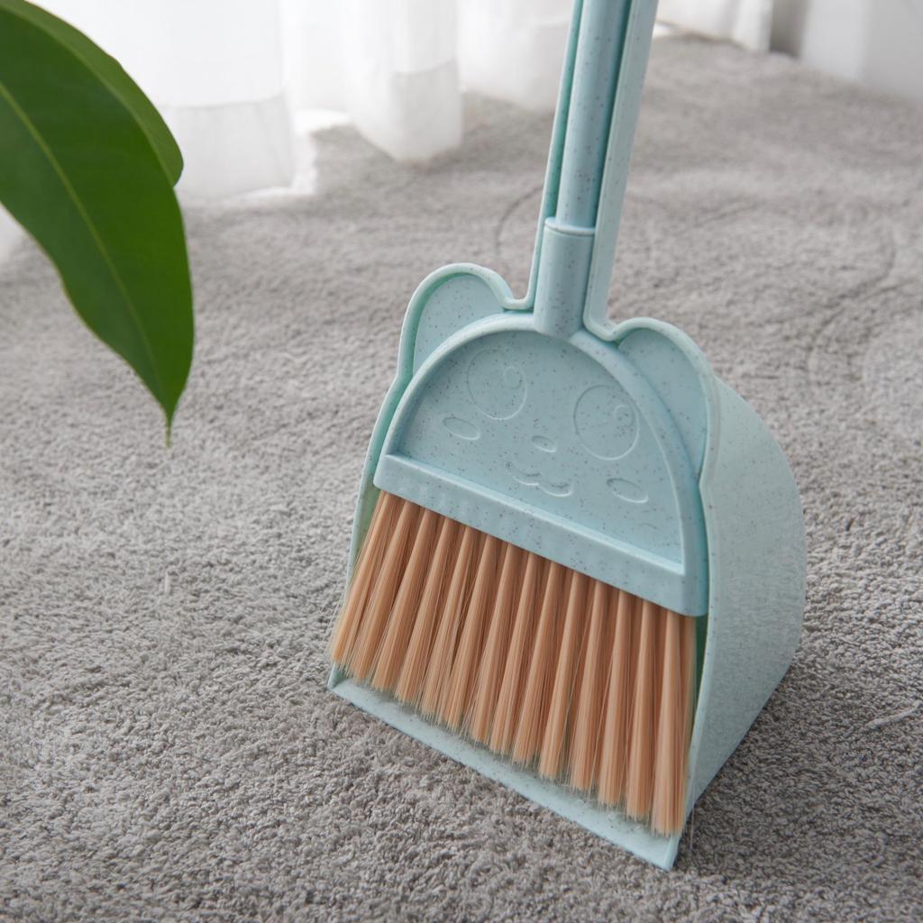 Children's Mini Broom & Dustpan Set - Soft Bristle Sweeping Toys for Toddlers