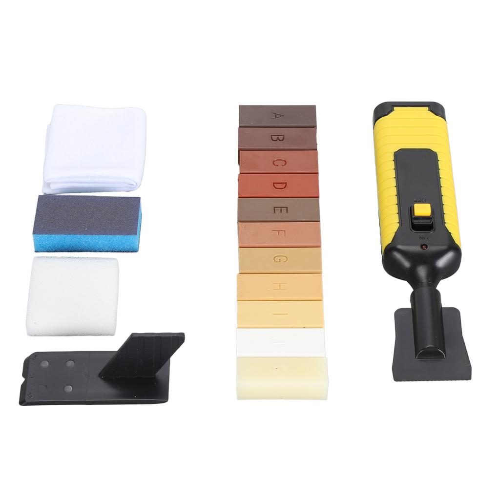 Floor Repair Wax Kit Repair Scratches Cracks Holes Wood Floor Repair Kit with 11 Colors Hard Wax Fil