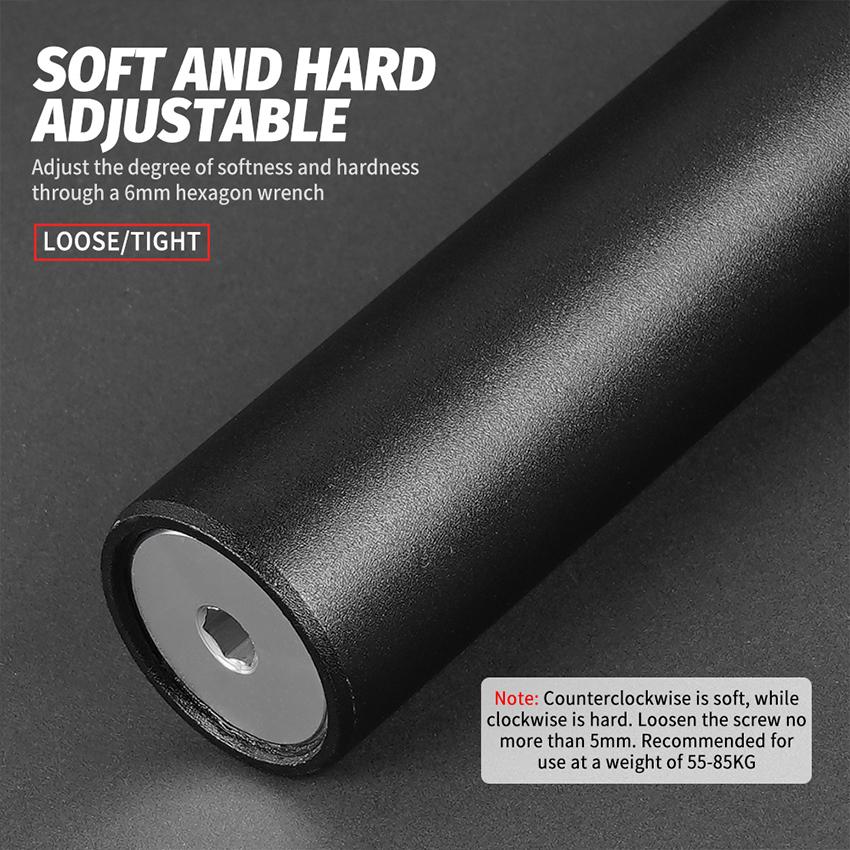 TOSEEK 3D Forging 6061-T6 High Strength Aluminum Adjustable Hardness Shock Absorption Bicycle Seatpost 400mm 27.2 31.6mm for MTB