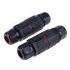 1Pc IP68 Electrical Waterproof Connector Wire Cable 2/3 Pin Plug Straight Quick Push In Terminal Block Conductor Connector