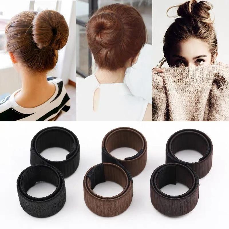 Portable Hair Braider Curler Hair Band Synthetic Wig Donuts Bun Headband Women's Hair Accessories Wig Clip Styling Tool Headwear