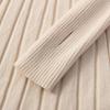 A-line Thick Pullover Dress for Autumn Winter Chic Long Ribbed Full Sleeve Party